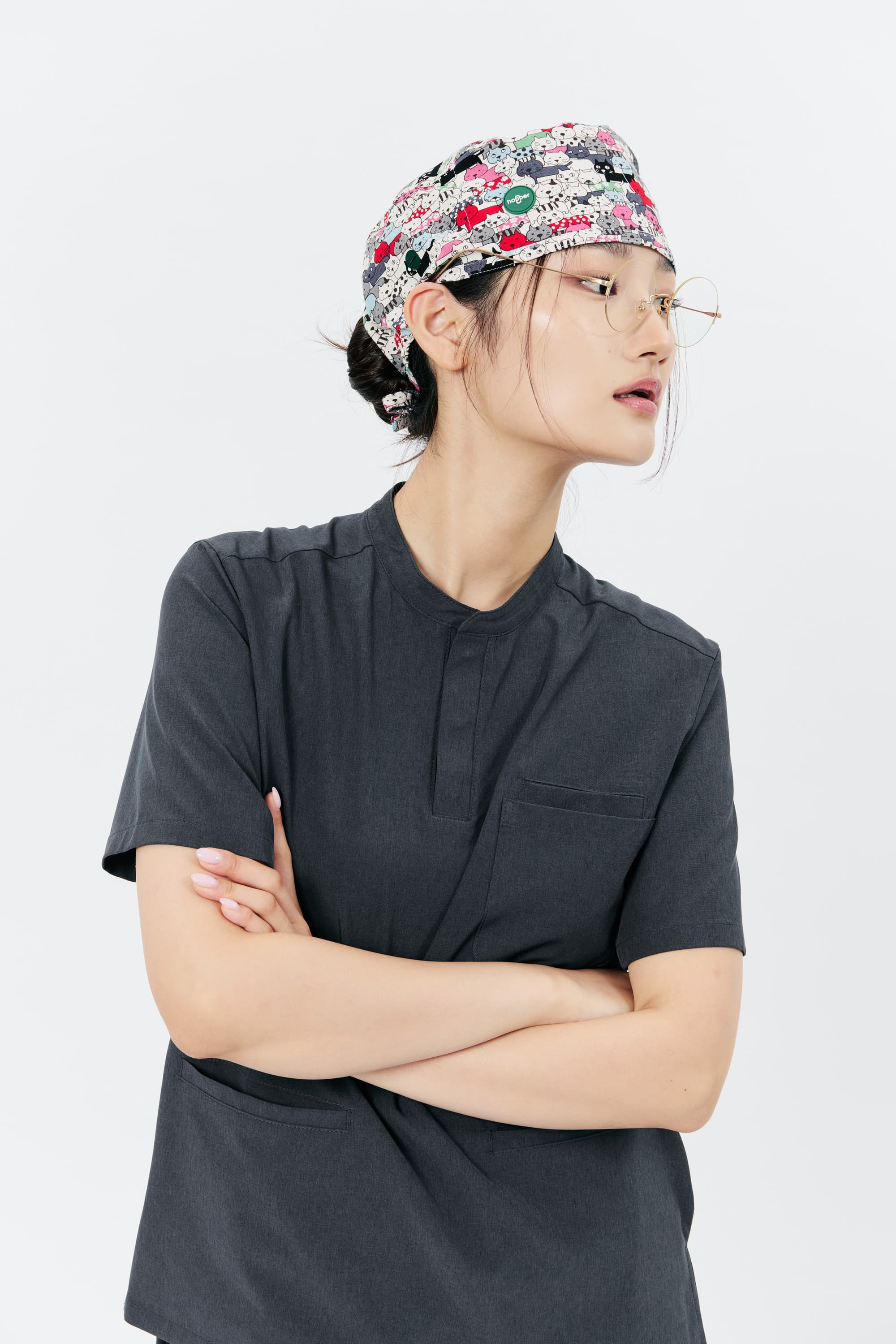 スーパースクラブ ヘンリーネック 女性 2