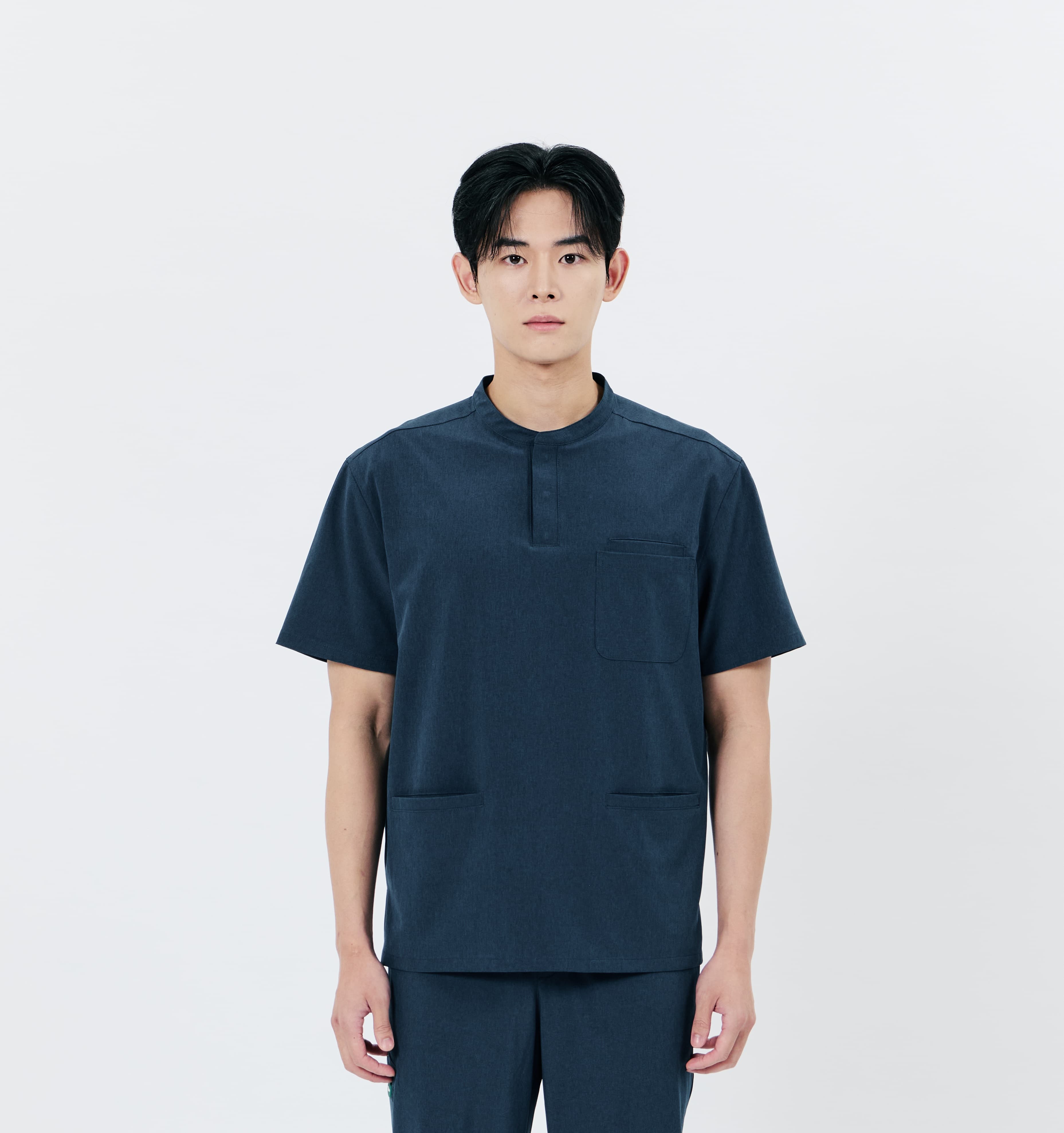 SUPER SCRUB Henley-neck (Men) 1