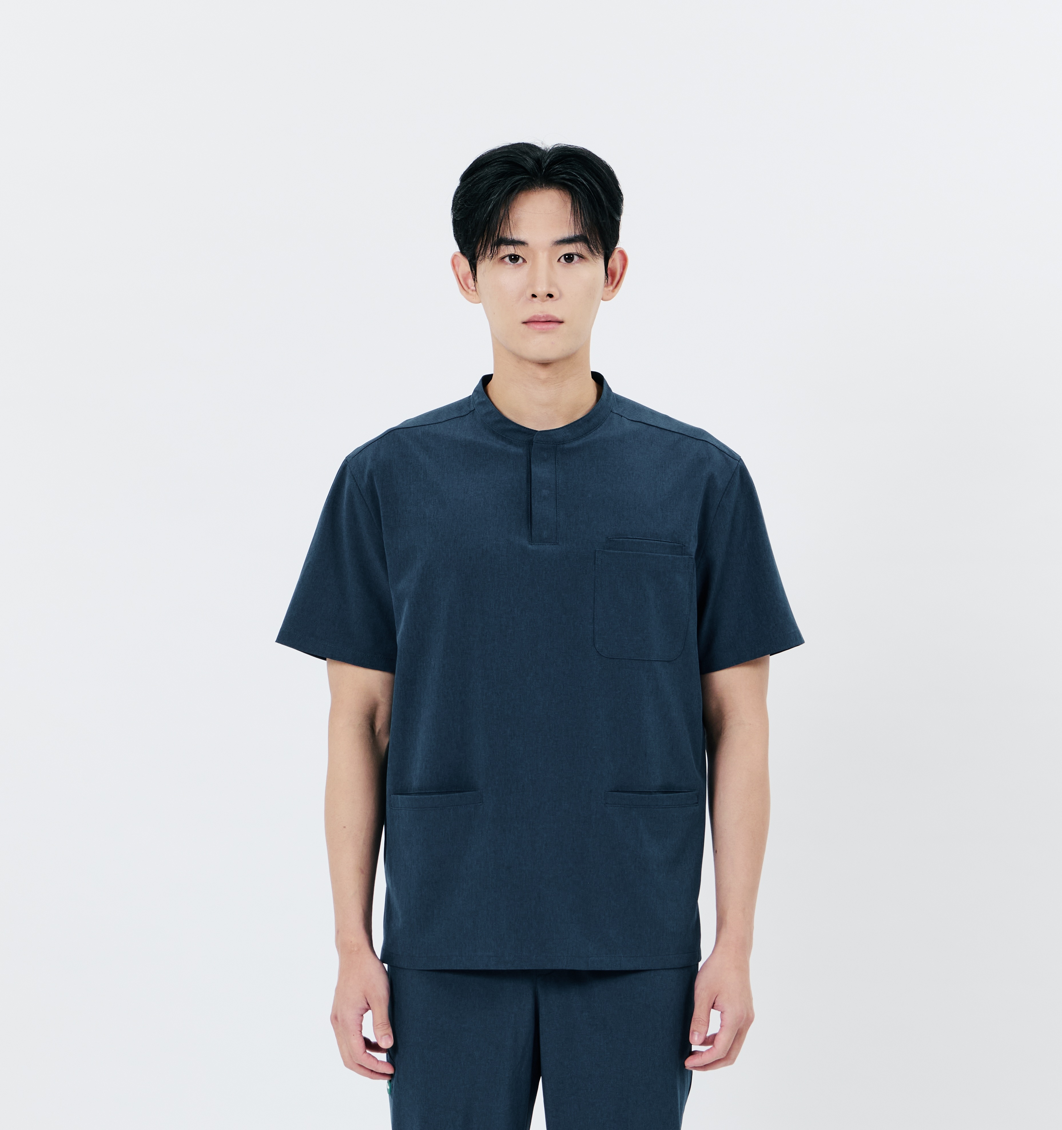 SUPER SCRUB Henley-neck (Men) 1